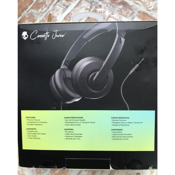 Skullcandy Cassette Junior w/Microphone, Collapsible Design, Ear Cushions NEW - Picture 5 of 6